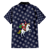 Horse And Santa Claus Christmas Christmas Family Matching Off Shoulder Maxi Dress and Hawaiian Shirt Xmas Holiday Patterns - Wonder Print Shop