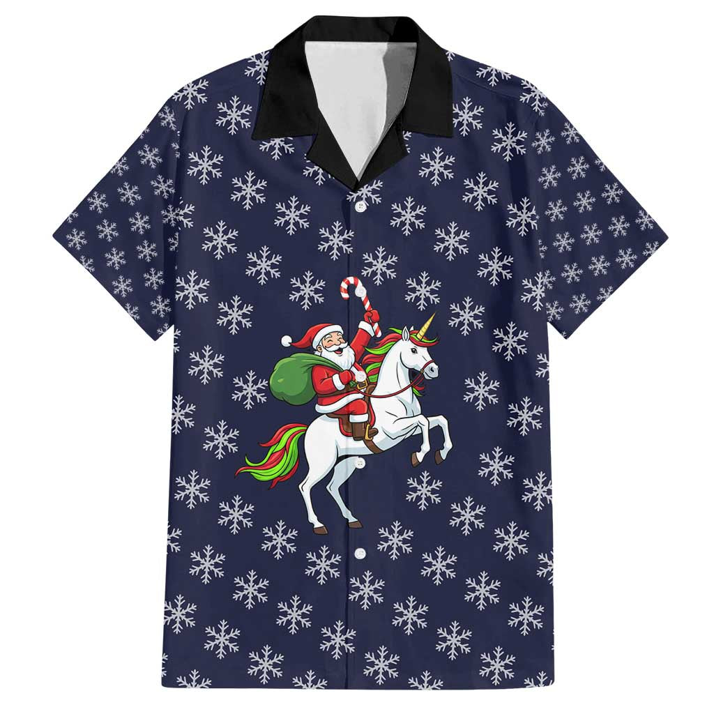 Horse And Santa Claus Christmas Christmas Family Matching Puletasi and Hawaiian Shirt Xmas Holiday Patterns - Wonder Print Shop