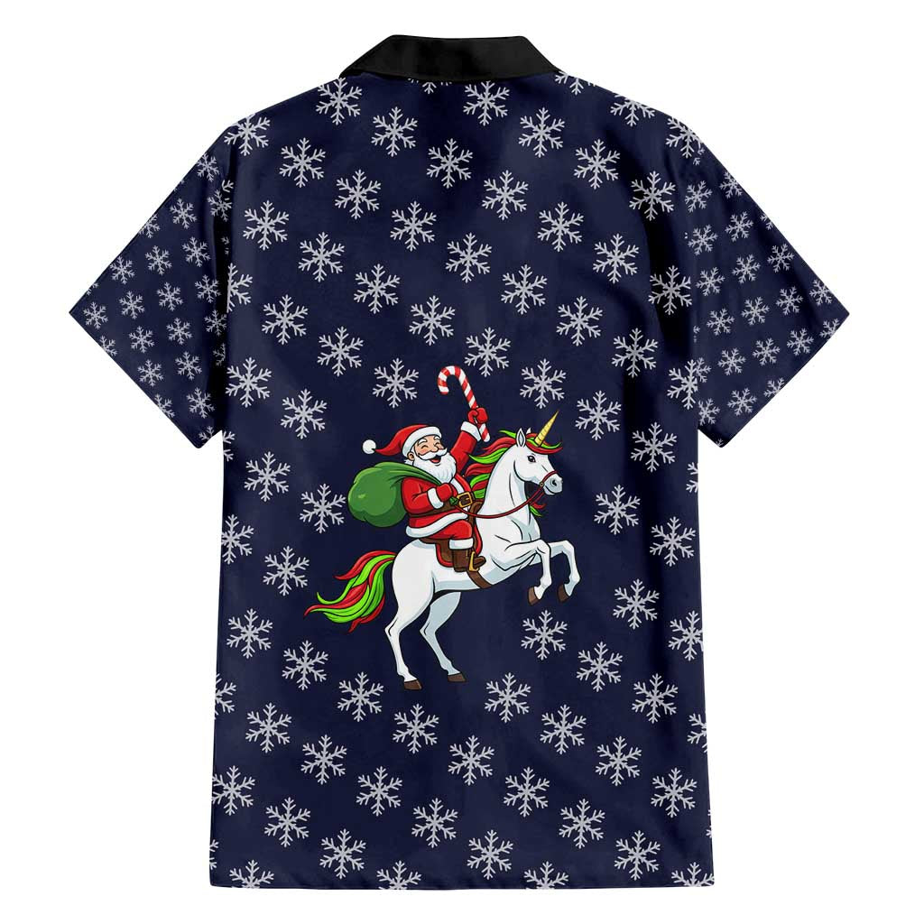 Horse And Santa Claus Christmas Christmas Family Matching Puletasi and Hawaiian Shirt Xmas Holiday Patterns - Wonder Print Shop