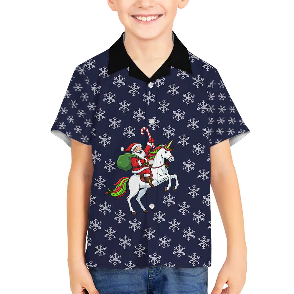 Horse And Santa Claus Christmas Christmas Family Matching Puletasi and Hawaiian Shirt Xmas Holiday Patterns - Wonder Print Shop