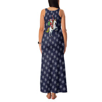 Horse And Santa Claus Christmas Christmas Family Matching Tank Maxi Dress and Hawaiian Shirt Xmas Holiday Patterns - Wonder Print Shop
