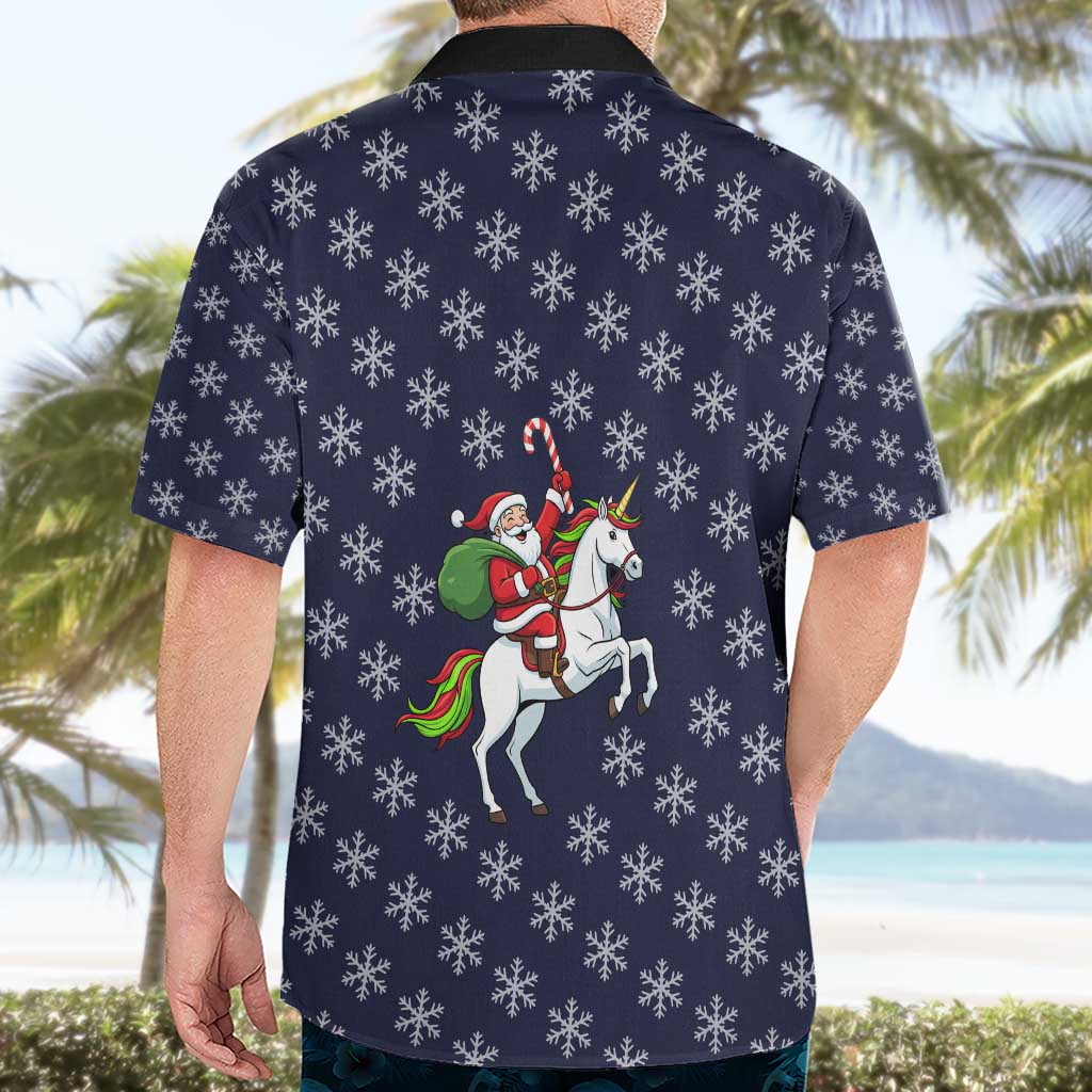 Horse And Santa Claus Christmas Christmas Hawaiian Shirt Xmas Holiday Patterns - Wonder Print Shop