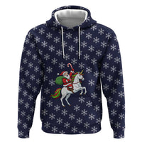 Horse And Santa Claus Christmas Christmas Hoodie Xmas Holiday Patterns - Wonder Print Shop