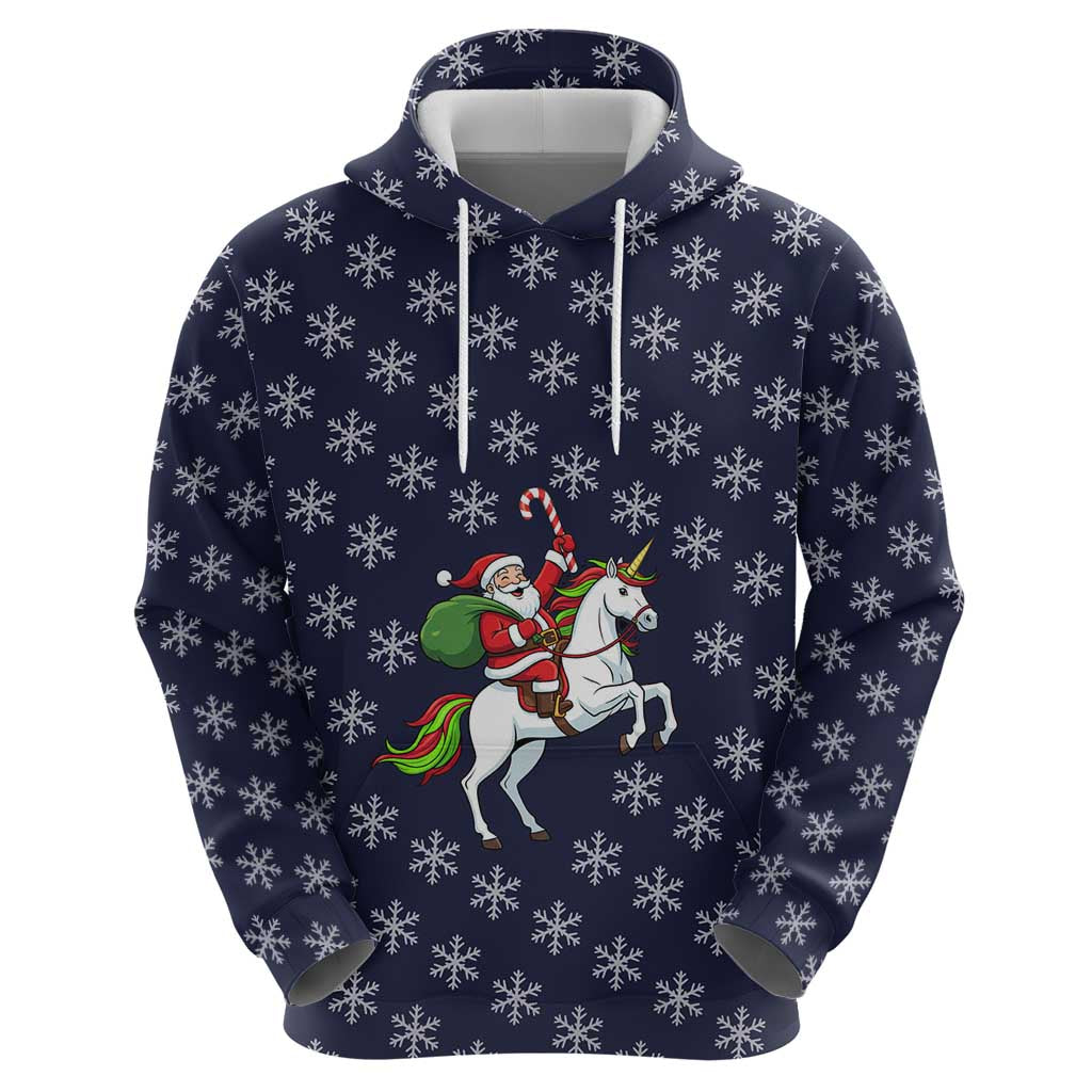Horse And Santa Claus Christmas Christmas Hoodie Xmas Holiday Patterns - Wonder Print Shop