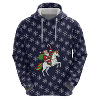 Horse And Santa Claus Christmas Christmas Hoodie Xmas Holiday Patterns - Wonder Print Shop