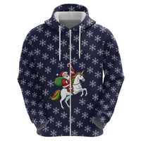 Horse And Santa Claus Christmas Christmas Hoodie Xmas Holiday Patterns - Wonder Print Shop