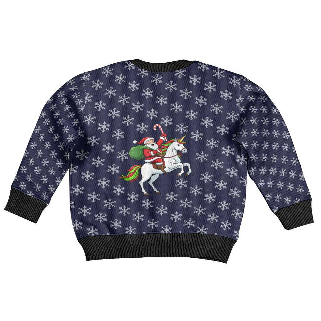 Horse And Santa Claus Christmas Kid Ugly Christmas Sweater Xmas Holiday Patterns - Wonder Print Shop