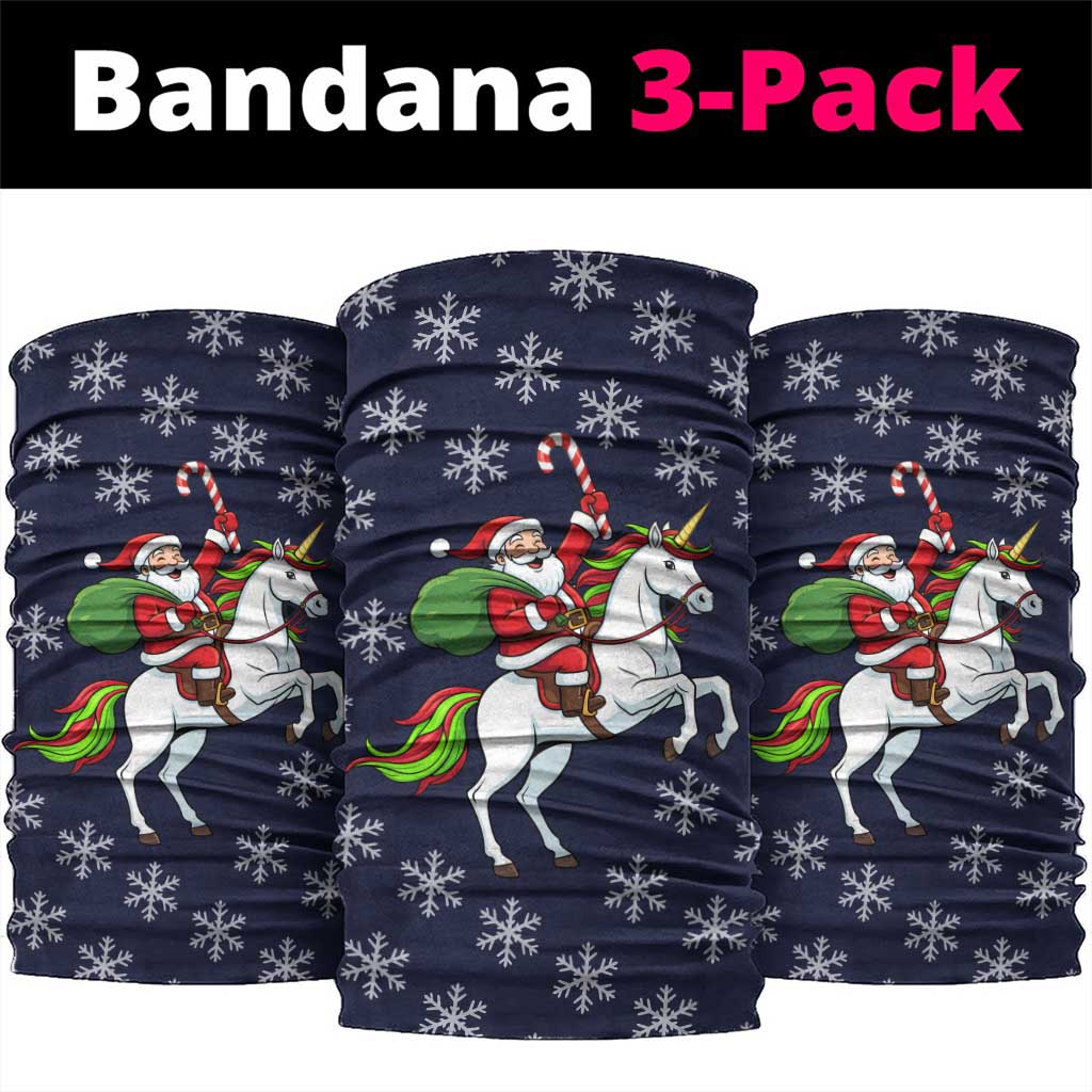 Horse And Santa Claus Christmas Christmas Neck Gaiter Xmas Holiday Patterns - Wonder Print Shop