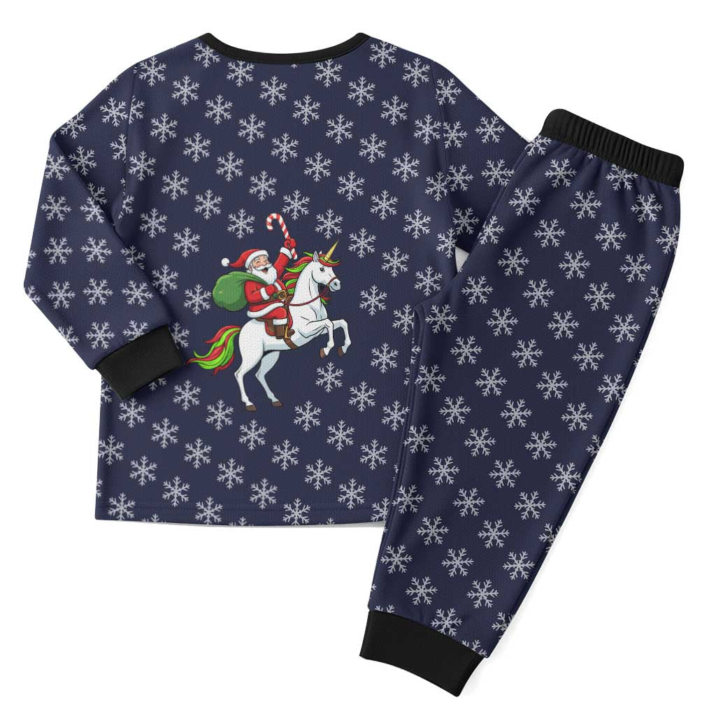 Horse And Santa Claus Christmas Christmas Pajama Set Xmas Holiday Patterns - Wonder Print Shop