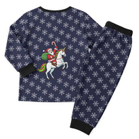 Horse And Santa Claus Christmas Christmas Pajama Set Xmas Holiday Patterns - Wonder Print Shop