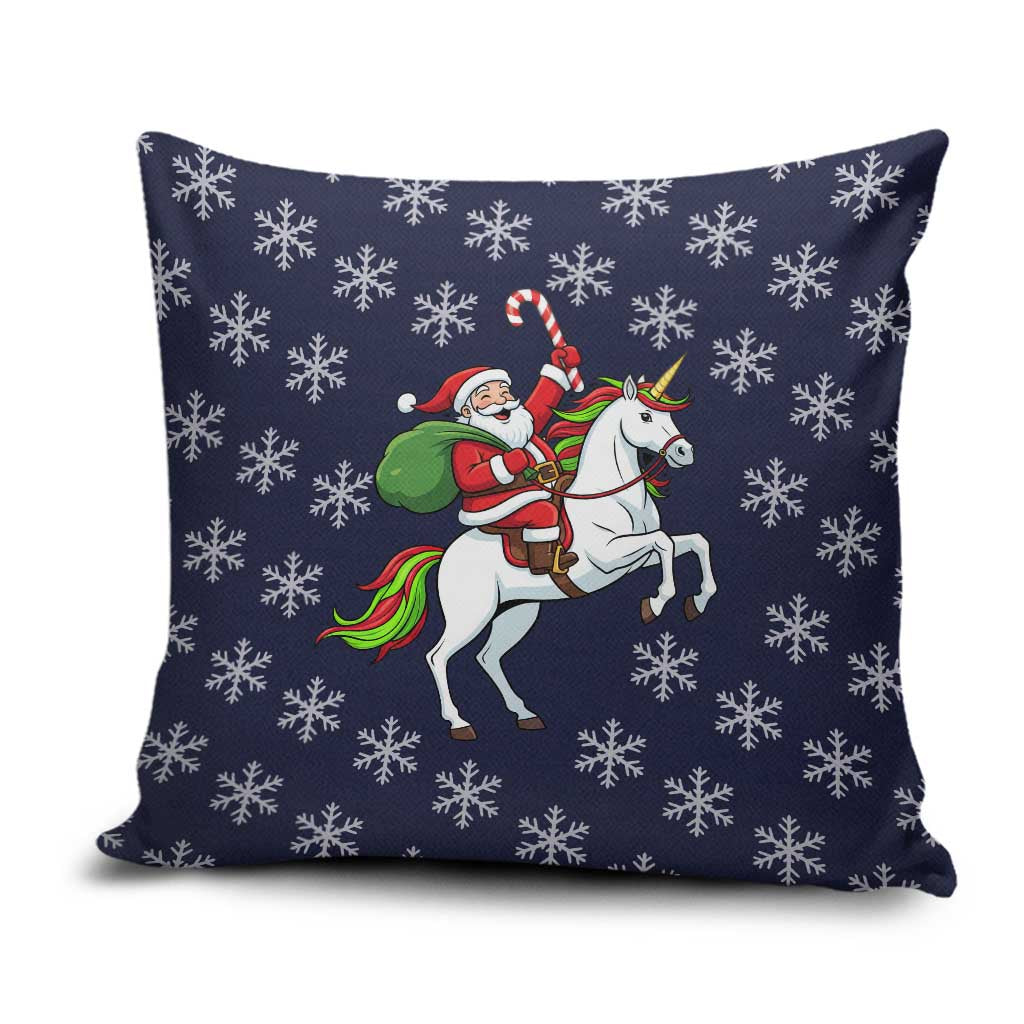 Horse And Santa Claus Christmas Christmas Pillow Cover Xmas Holiday Patterns - Wonder Print Shop