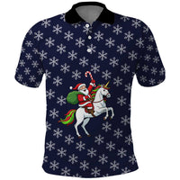 Horse And Santa Claus Christmas Christmas Polo Shirt Xmas Holiday Patterns - Wonder Print Shop