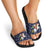 Horse And Santa Claus Christmas Christmas Slide Sandals Xmas Holiday Patterns - Wonder Print Shop