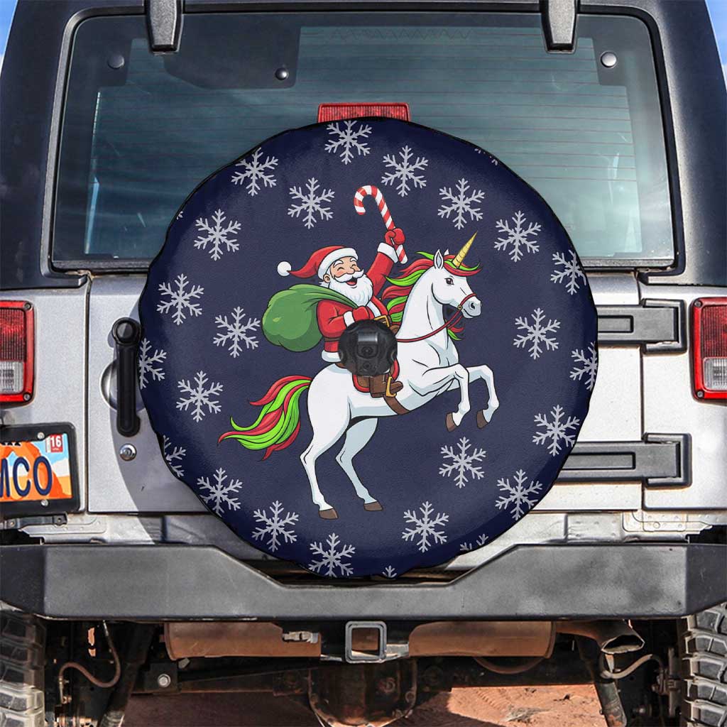 Horse And Santa Claus Christmas Christmas Spare Tire Cover Xmas Holiday Patterns - Wonder Print Shop
