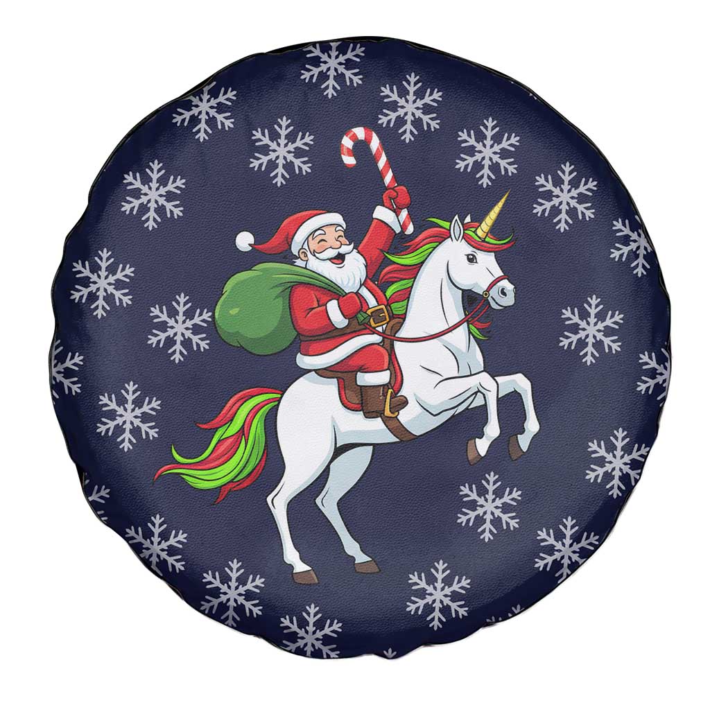 Horse And Santa Claus Christmas Christmas Spare Tire Cover Xmas Holiday Patterns - Wonder Print Shop