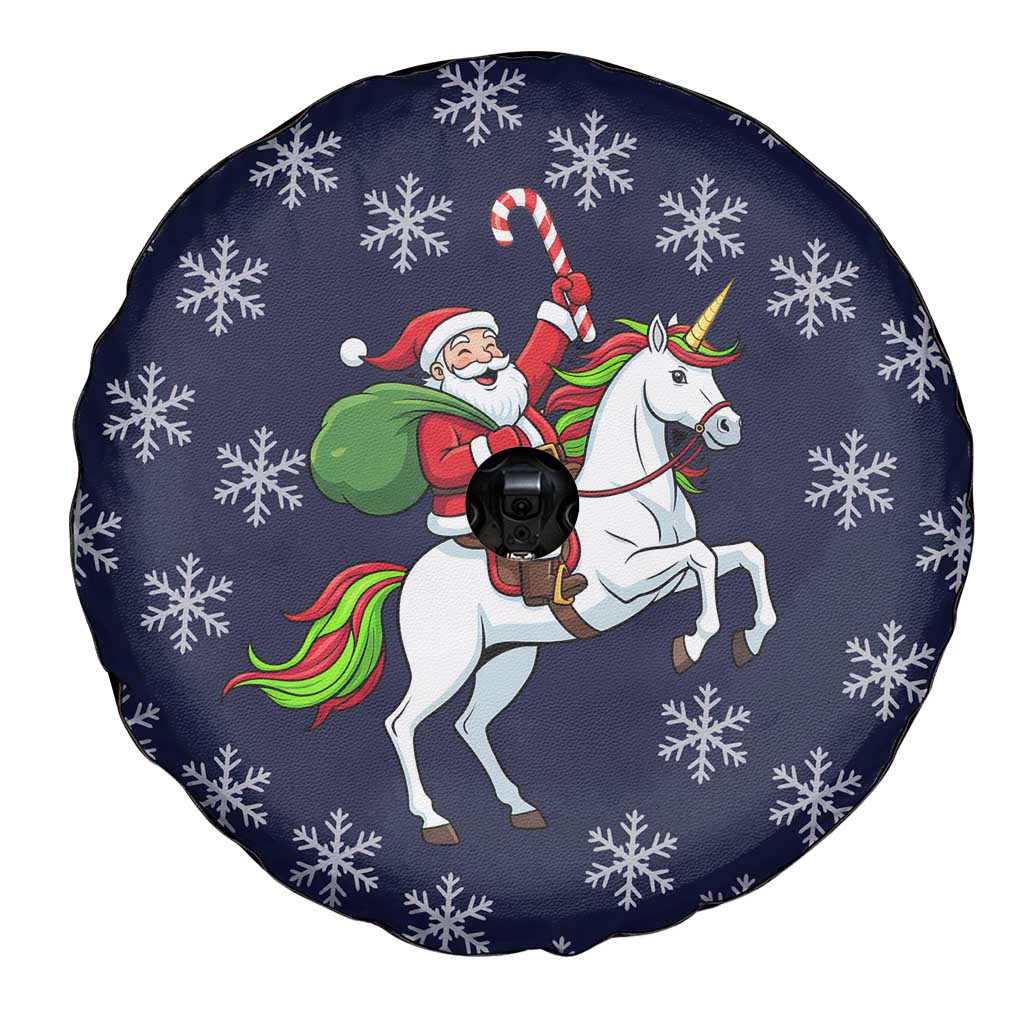Horse And Santa Claus Christmas Christmas Spare Tire Cover Xmas Holiday Patterns - Wonder Print Shop