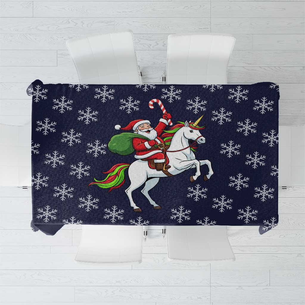 Horse And Santa Claus Christmas Christmas Tablecloth Xmas Holiday Patterns - Wonder Print Shop