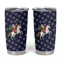 Horse And Santa Claus Christmas Christmas Tumbler Cup Xmas Holiday Patterns - Wonder Print Shop