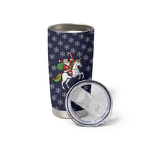 Horse And Santa Claus Christmas Christmas Tumbler Cup Xmas Holiday Patterns - Wonder Print Shop