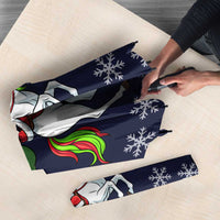 Horse And Santa Claus Christmas Christmas Umbrella Xmas Holiday Patterns - Wonder Print Shop