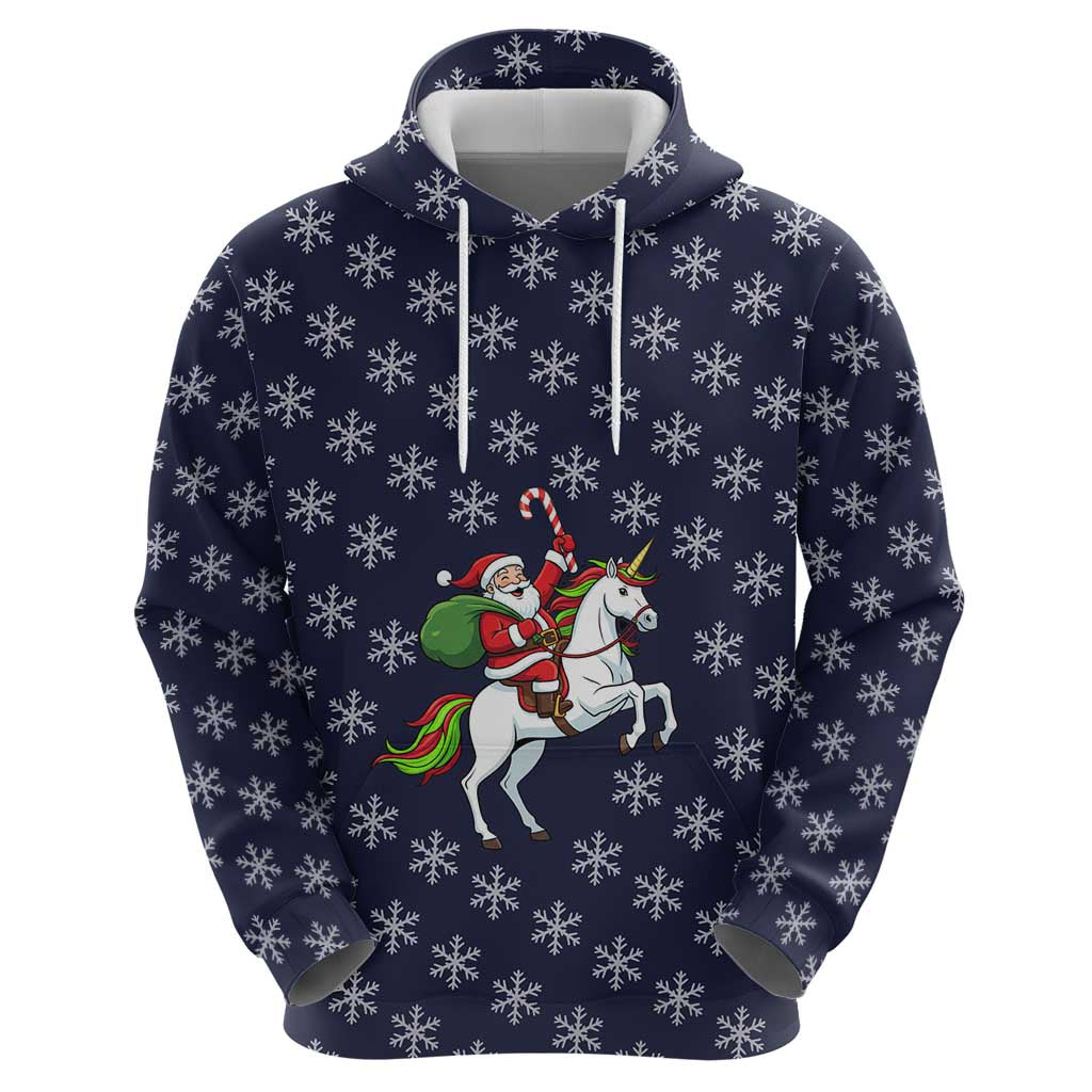 Horse And Santa Claus Christmas Christmas Zip Hoodie Xmas Holiday Patterns - Wonder Print Shop