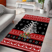 Hockey Is Back Christmas Area Rug Xmas Holiday Patterns - Wonder Print Shop
