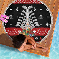 Hockey Is Back Christmas Beach Blanket Xmas Holiday Patterns - Wonder Print Shop
