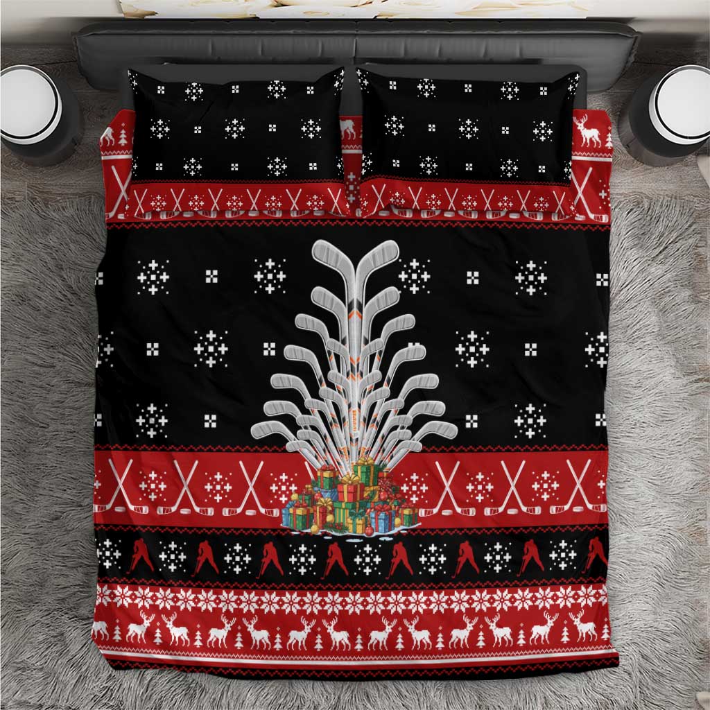 Hockey Is Back Christmas Bedding Set Xmas Holiday Patterns - Wonder Print Shop