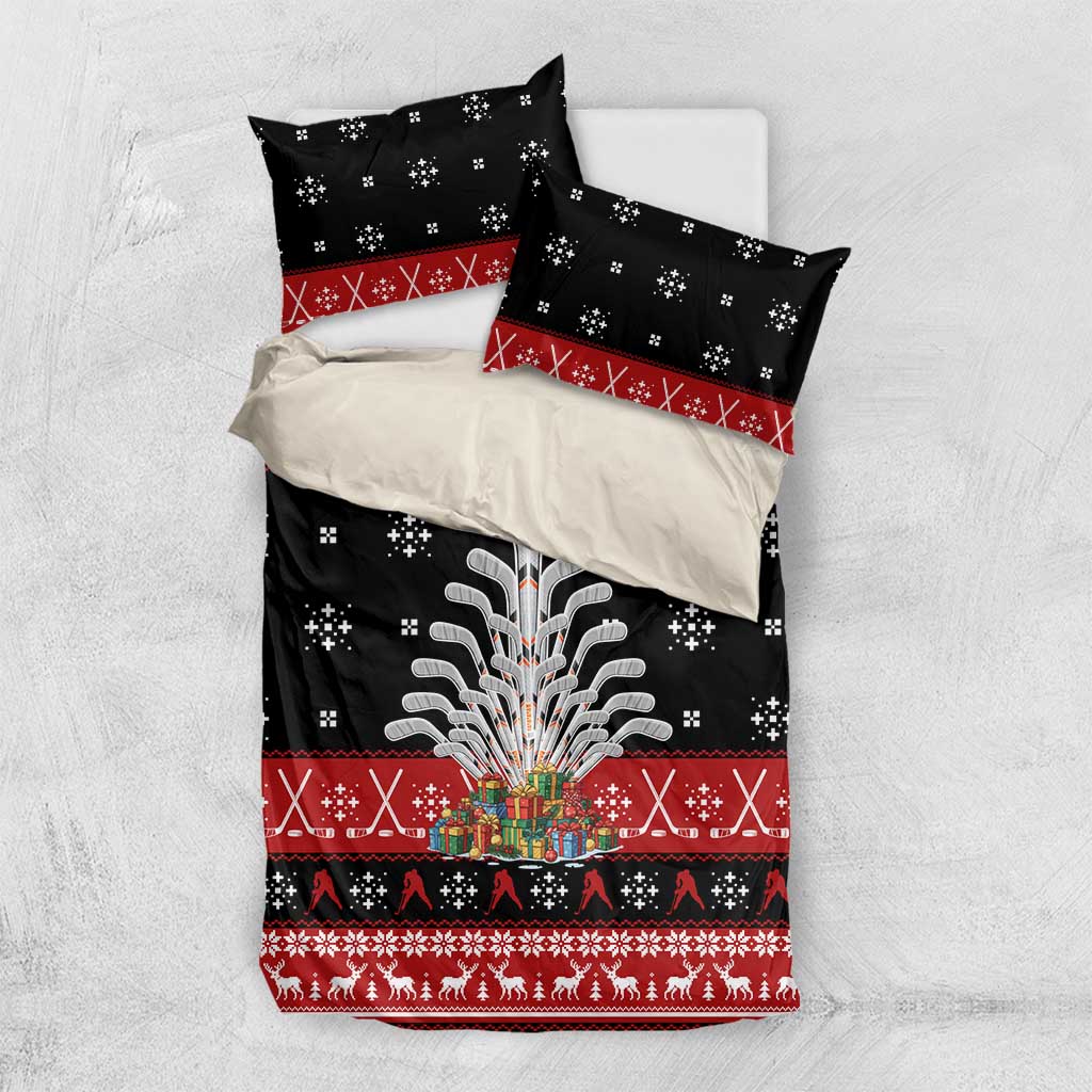 Hockey Is Back Christmas Bedding Set Xmas Holiday Patterns - Wonder Print Shop