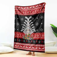Hockey Is Back Christmas Blanket Xmas Holiday Patterns - Wonder Print Shop