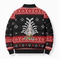Hockey Is Back Christmas Bomber Puffer Jacket Xmas Holiday Patterns - Wonder Print Shop