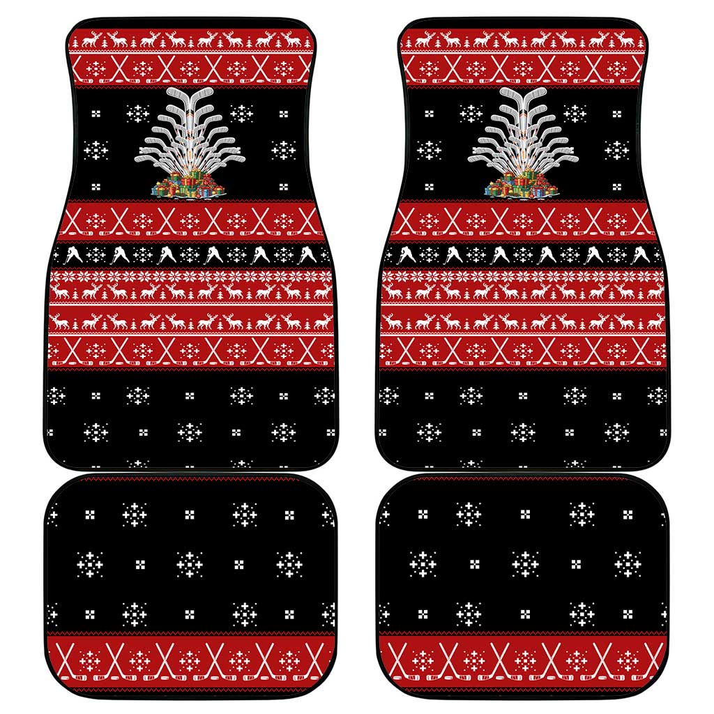Hockey Is Back Christmas Car Mats Xmas Holiday Patterns - Wonder Print Shop