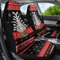 Hockey Is Back Christmas Car Seat Cover Xmas Holiday Patterns - Wonder Print Shop