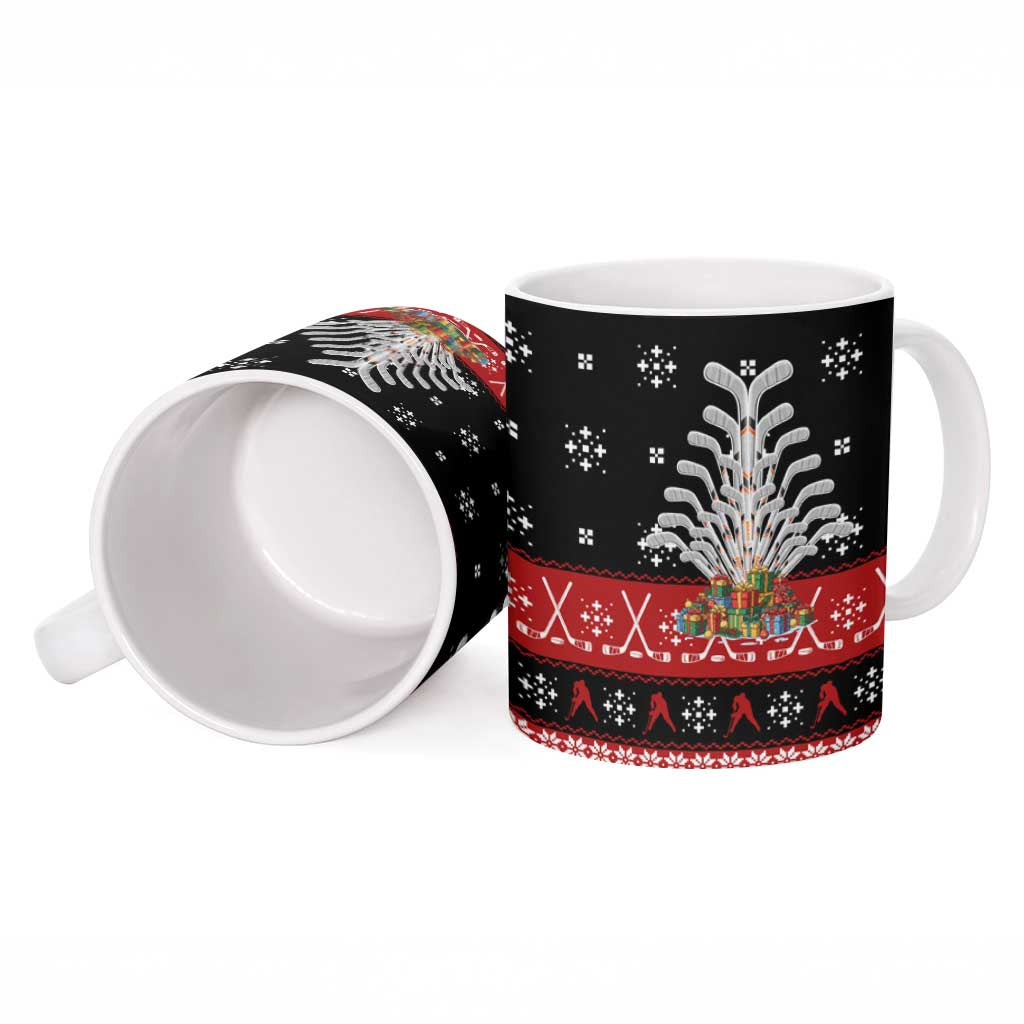 Hockey Is Back Christmas Ceramic Mug Xmas Holiday Patterns - Wonder Print Shop