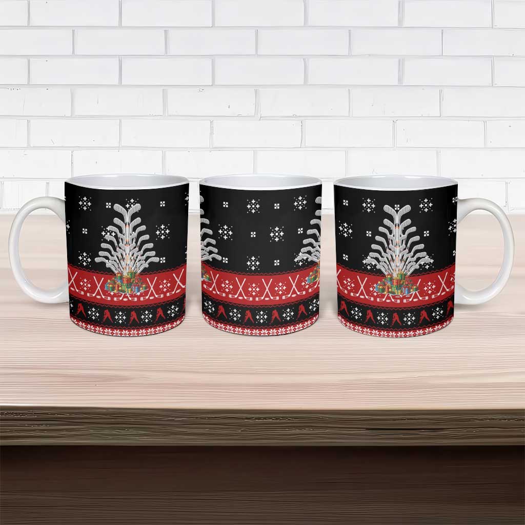 Hockey Is Back Christmas Ceramic Mug Xmas Holiday Patterns - Wonder Print Shop