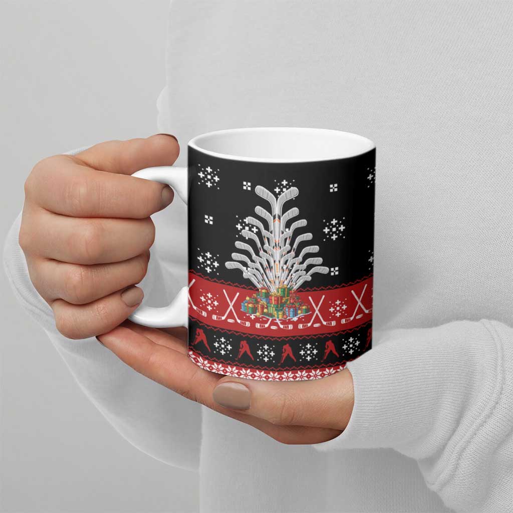 Hockey Is Back Christmas Ceramic Mug Xmas Holiday Patterns - Wonder Print Shop