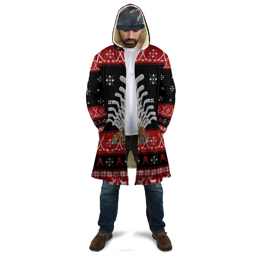 Hockey Is Back Christmas Cloak Xmas Holiday Patterns - Wonder Print Shop
