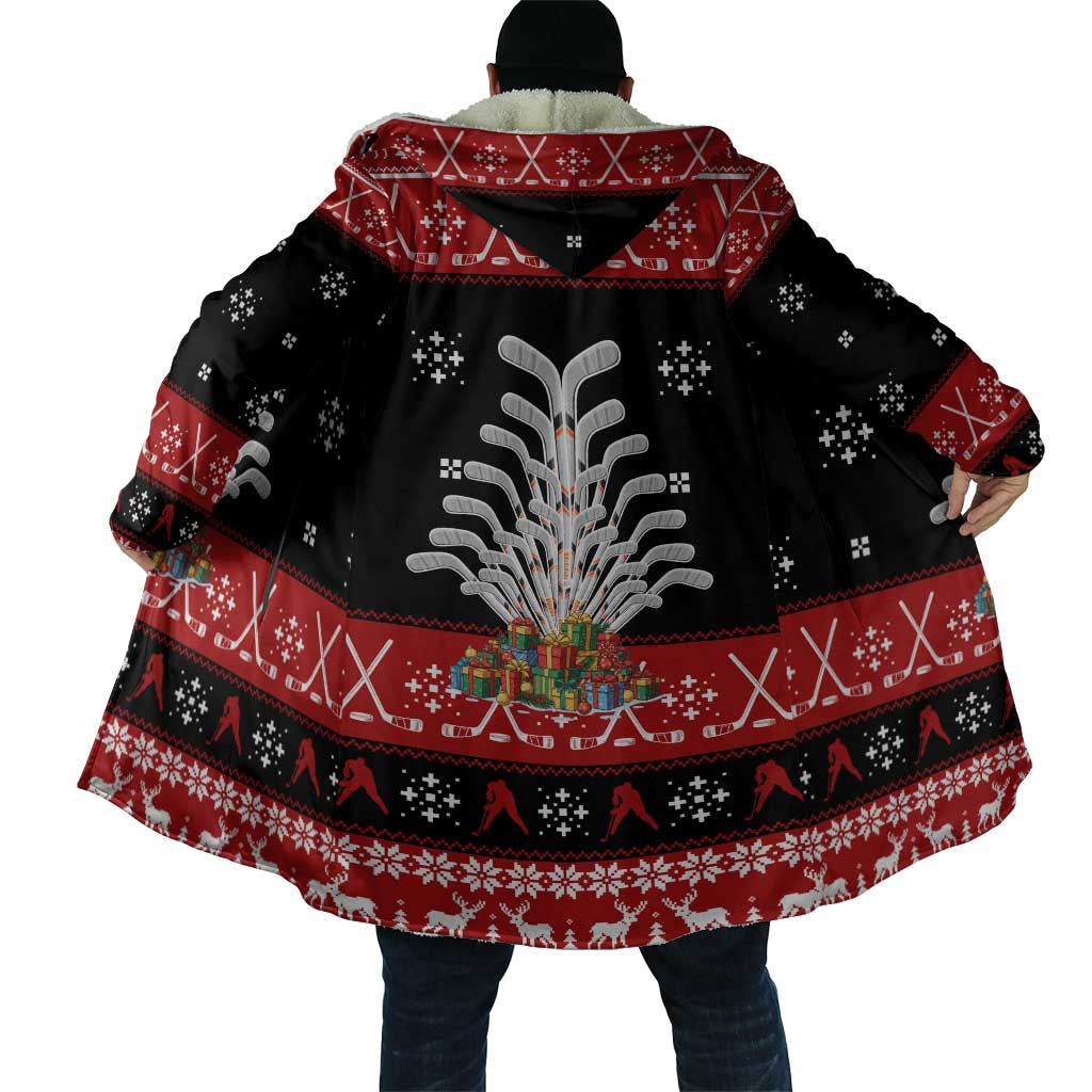 Hockey Is Back Christmas Cloak Xmas Holiday Patterns - Wonder Print Shop