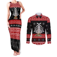 Hockey Is Back Christmas Couples Matching Tank Maxi Dress and Long Sleeve Button Shirt Xmas Holiday Patterns - Wonder Print Shop