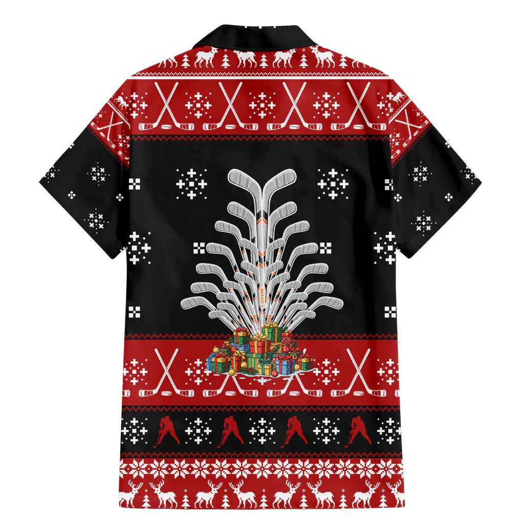 Hockey Is Back Christmas Family Matching Mermaid Dress and Hawaiian Shirt Xmas Holiday Patterns - Wonder Print Shop