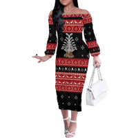 Hockey Is Back Christmas Family Matching Off The Shoulder Long Sleeve Dress and Hawaiian Shirt Xmas Holiday Patterns - Wonder Print Shop