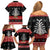 Hockey Is Back Christmas Family Matching Off Shoulder Short Dress and Hawaiian Shirt Xmas Holiday Patterns - Wonder Print Shop