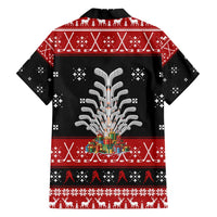 Hockey Is Back Christmas Family Matching Off Shoulder Short Dress and Hawaiian Shirt Xmas Holiday Patterns - Wonder Print Shop