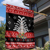 Hockey Is Back Christmas Garden Flag Xmas Holiday Patterns - Wonder Print Shop
