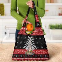 Hockey Is Back Christmas Grocery Bag Xmas Holiday Patterns - Wonder Print Shop