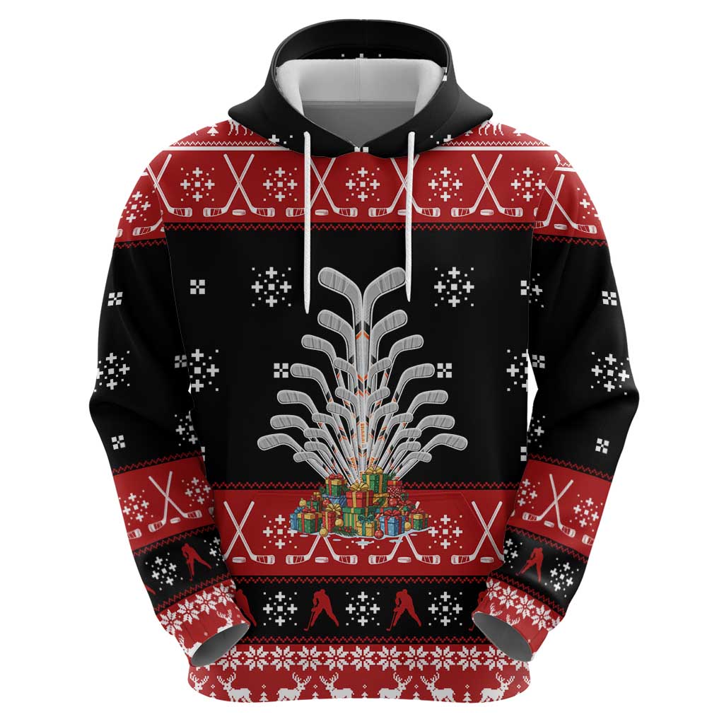 Hockey Is Back Christmas Hoodie Xmas Holiday Patterns - Wonder Print Shop