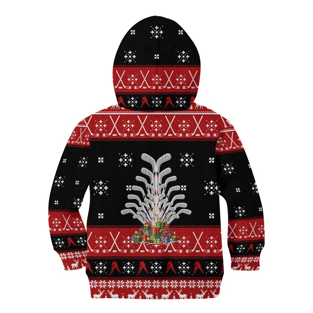 Hockey Is Back Christmas Kid Hoodie Xmas Holiday Patterns - Wonder Print Shop
