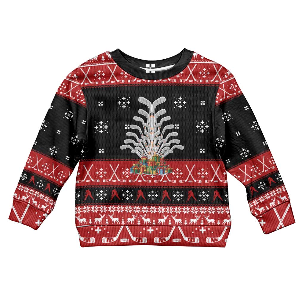Hockey Is Back Christmas Kid Ugly Christmas Sweater Xmas Holiday Patterns - Wonder Print Shop