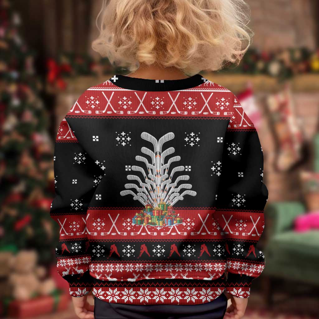 Hockey Is Back Christmas Kid Ugly Christmas Sweater Xmas Holiday Patterns - Wonder Print Shop