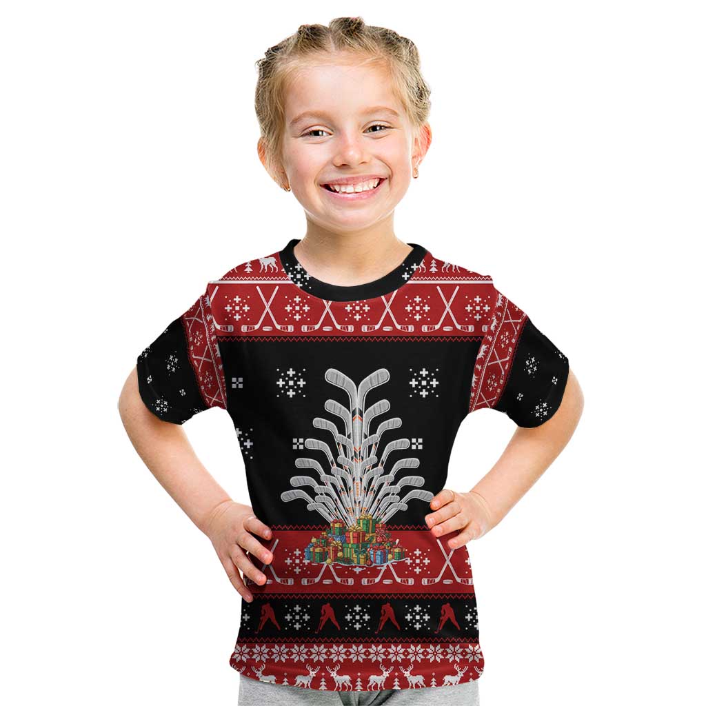Hockey Is Back Christmas Kid T Shirt Xmas Holiday Patterns - Wonder Print Shop